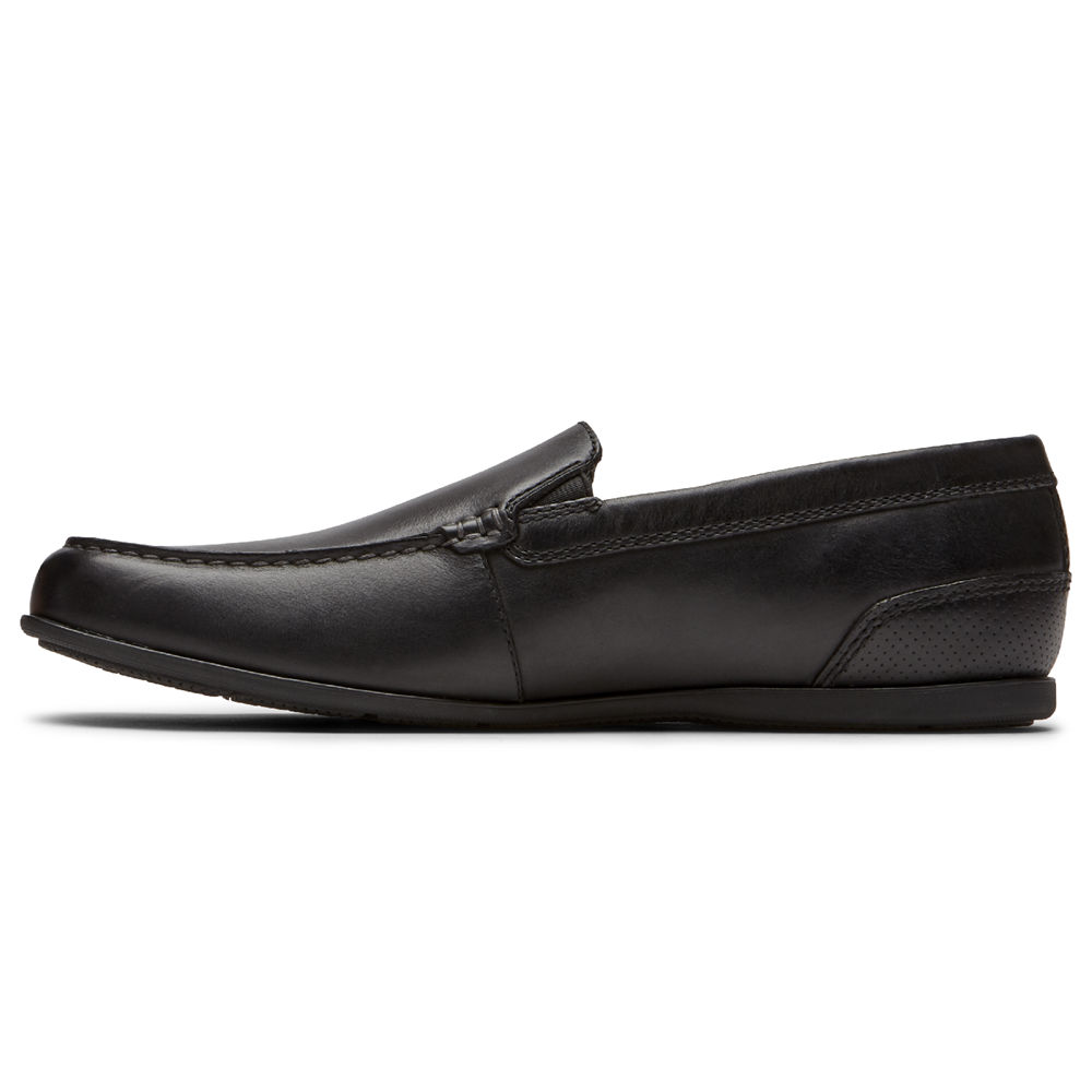 Rockport Mens Slip-On Black - Malcom Venetian - UK 370-VUQOMX